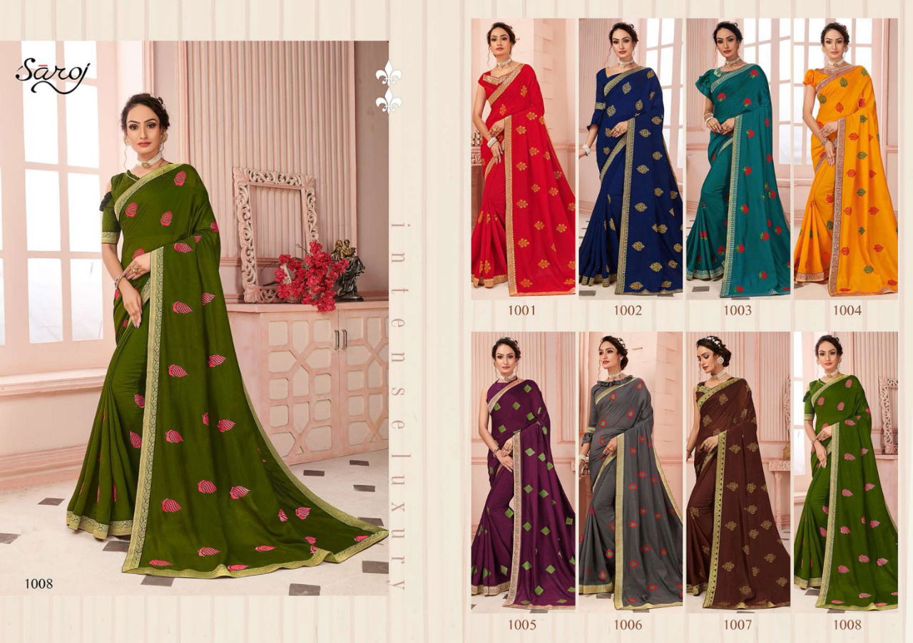 Saroj Biography Wedding Wear Latest Designer Silk Sarees Collection